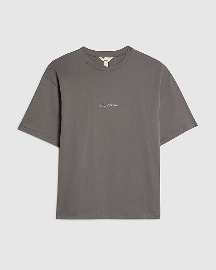 Grey Studio Graphic Oversized T-shirt