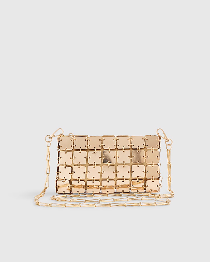 Gold Chain Mail Cross Body Bag