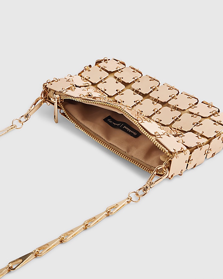 Gold Chain Mail Cross Body Bag