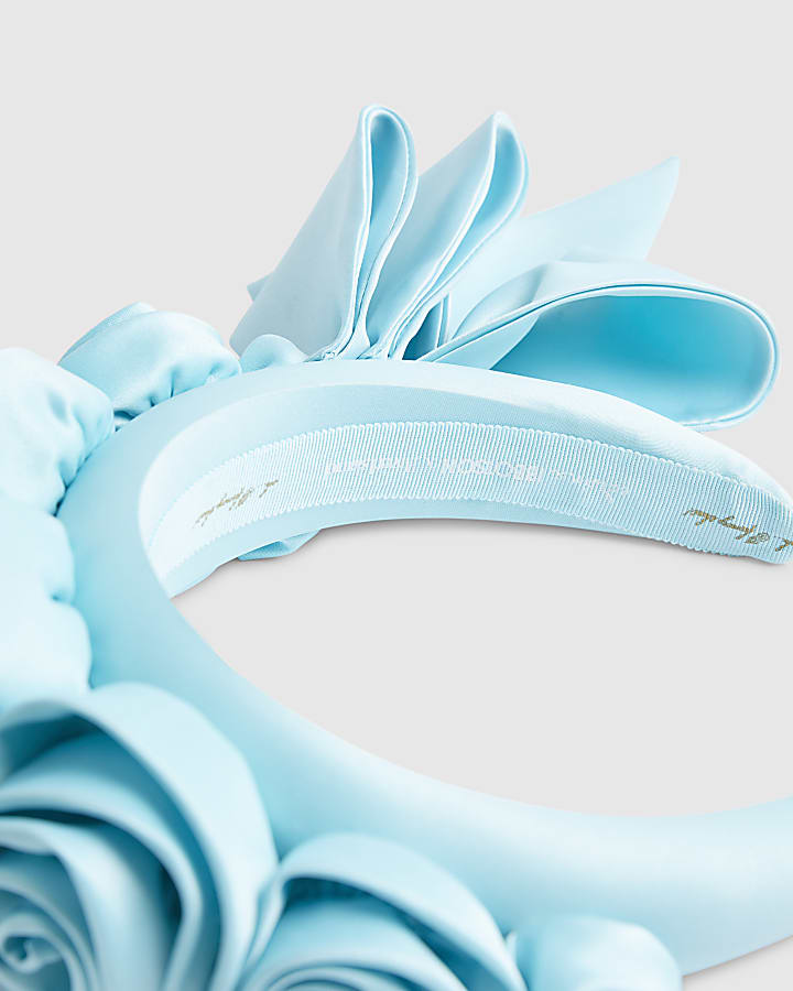 Blue Premium Rose 3D Floral Headband