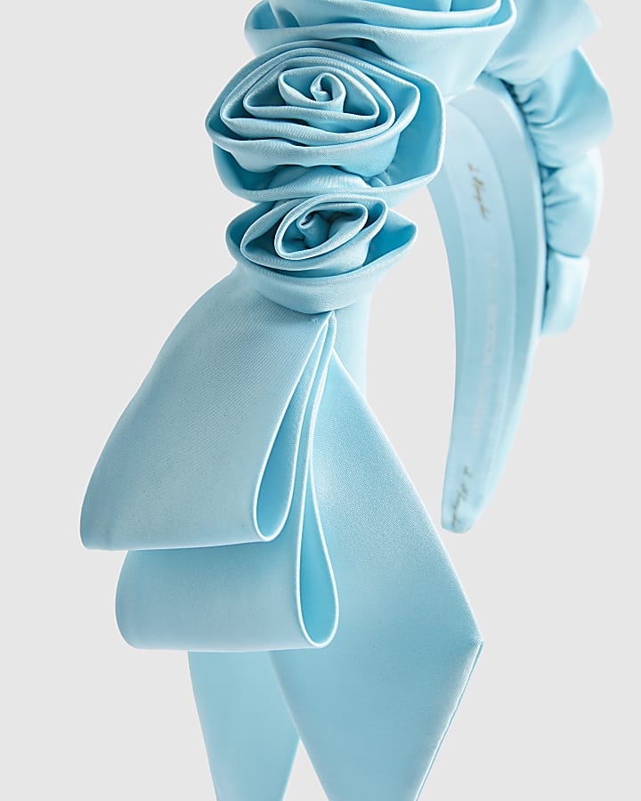 Blue Rose 3D Floral Headband