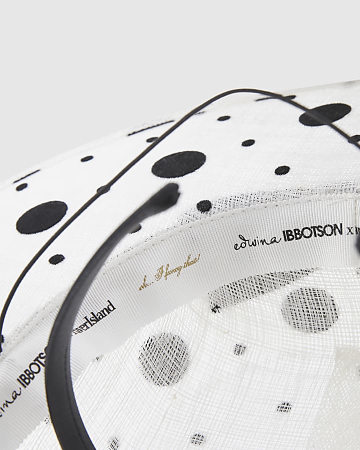 Beige Sasha Polka Dot Boater