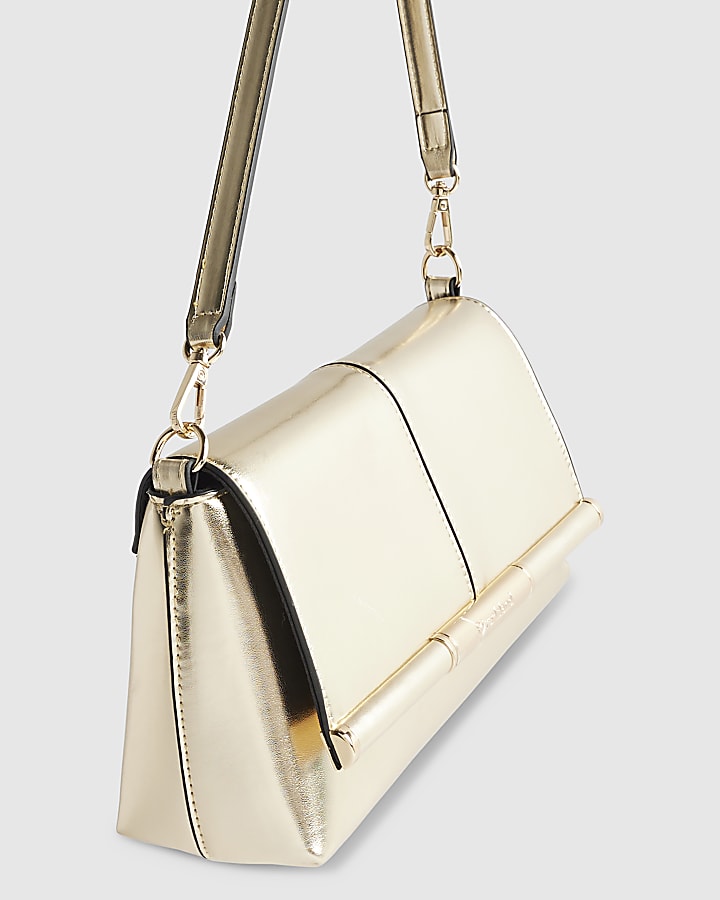 Gold Bar Front Clutch Bag