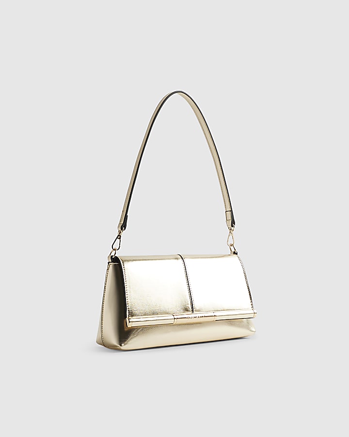 Gold Bar Front Clutch Bag