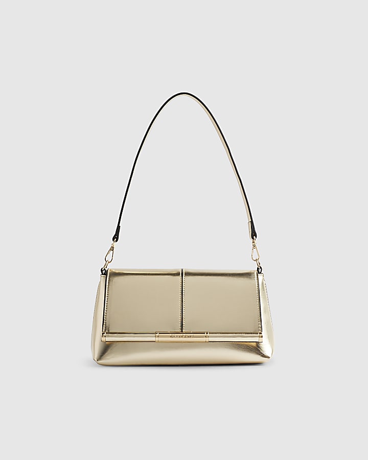 Gold Bar Front Clutch Bag