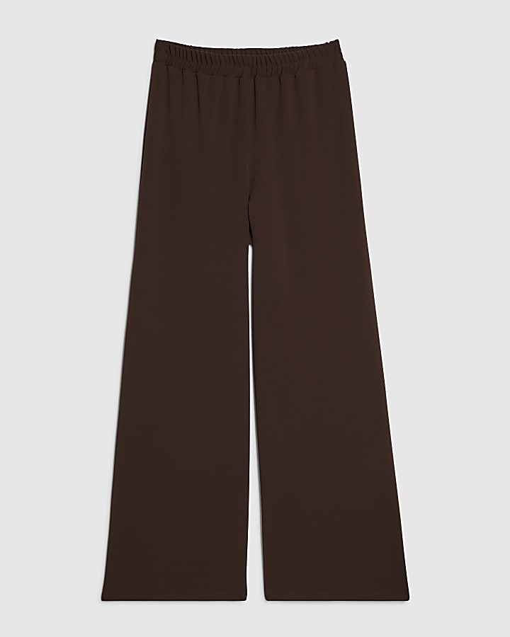 Brown Wide Leg Trousers