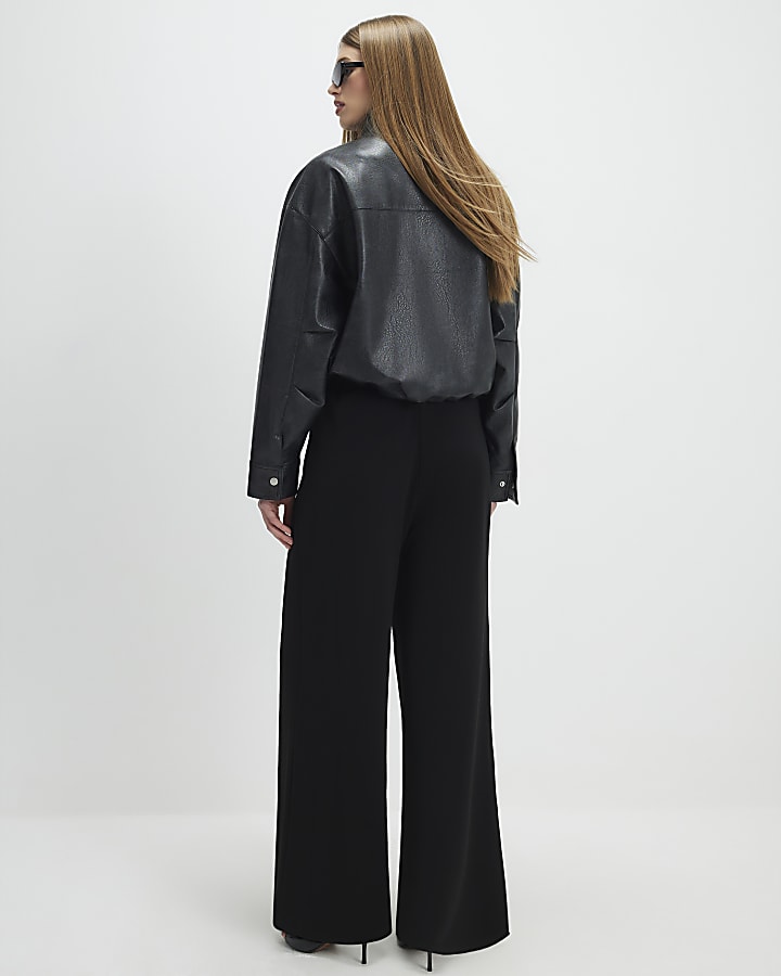 Black Wide Leg Trousers