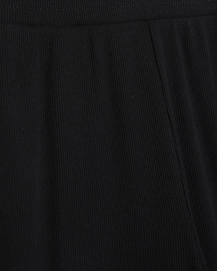 Black Wide Leg Joggers