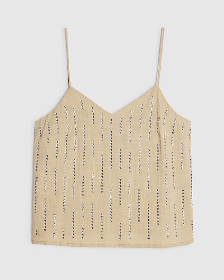 Cream Hotfix Cami