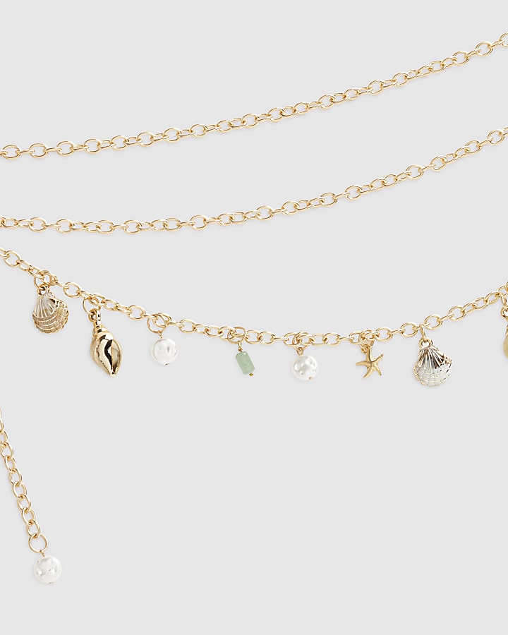 Gold Shell Chain Belt