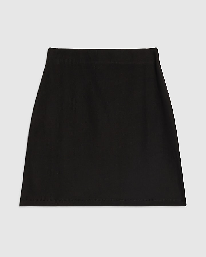 Black Cosy Mini Skirt