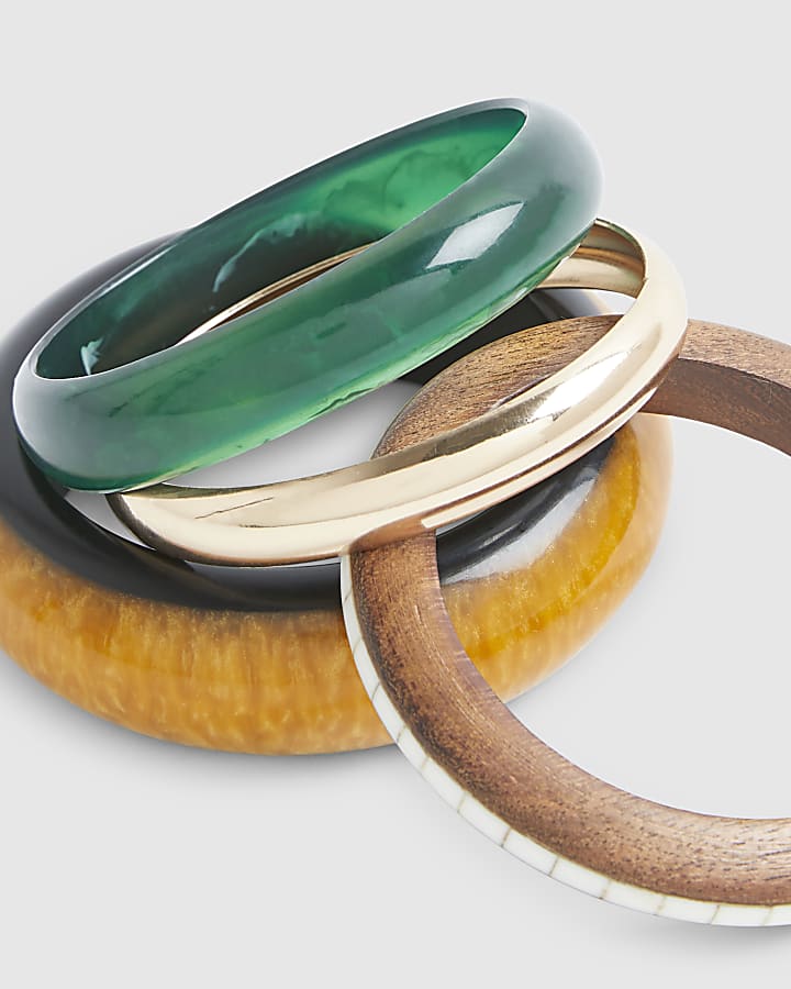 Brown Bangle Stack