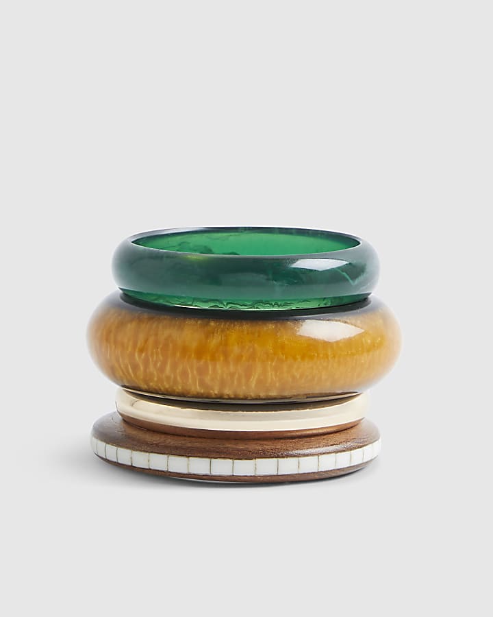 Brown Bangle Stack