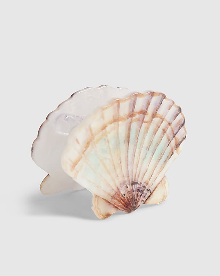 Pink Shell Hair Claw Clip