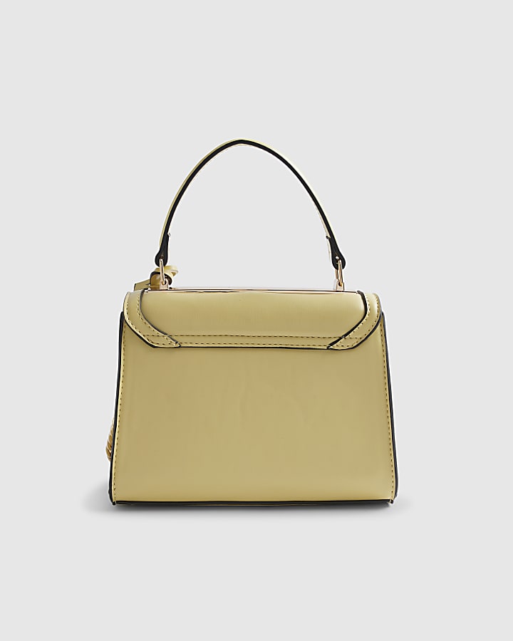 Yellow Mini Beaded Charm Tote