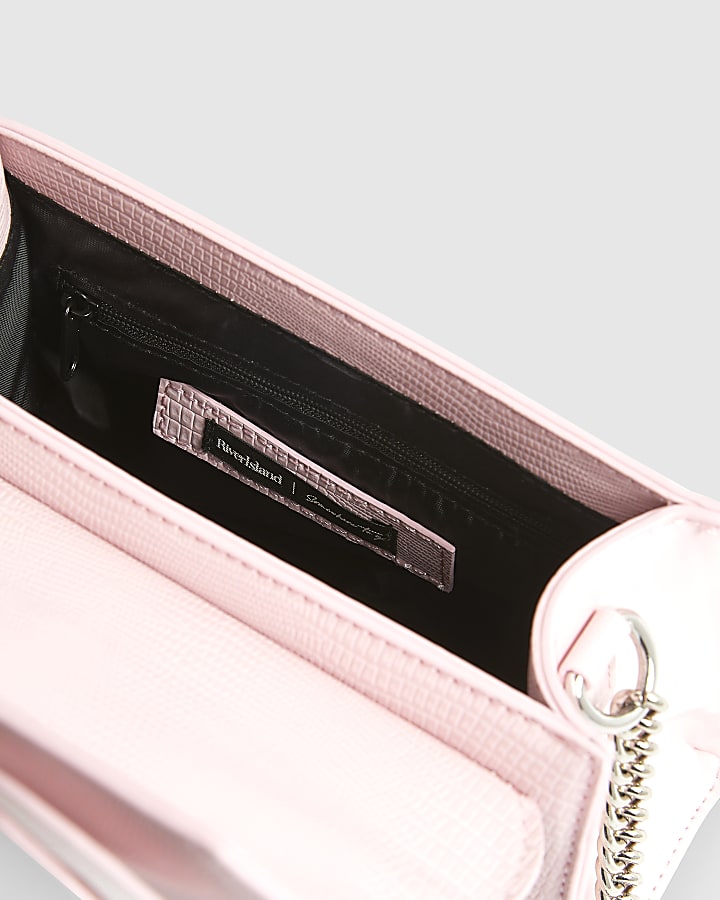 Pink Mini Bow Front Charm Tote Bag