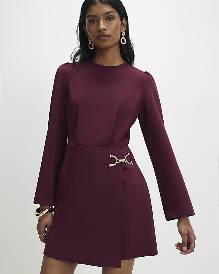 Red Mini Dress With Snaffle