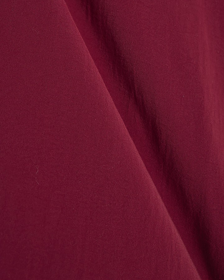 Red Cupro Sleeveless Top