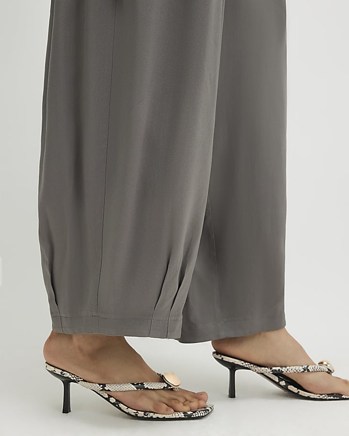 Khaki Balloon Leg Trousers
