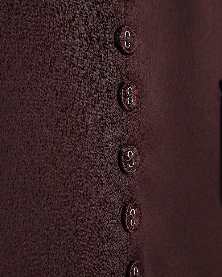 Brown Halter Corset Blouse