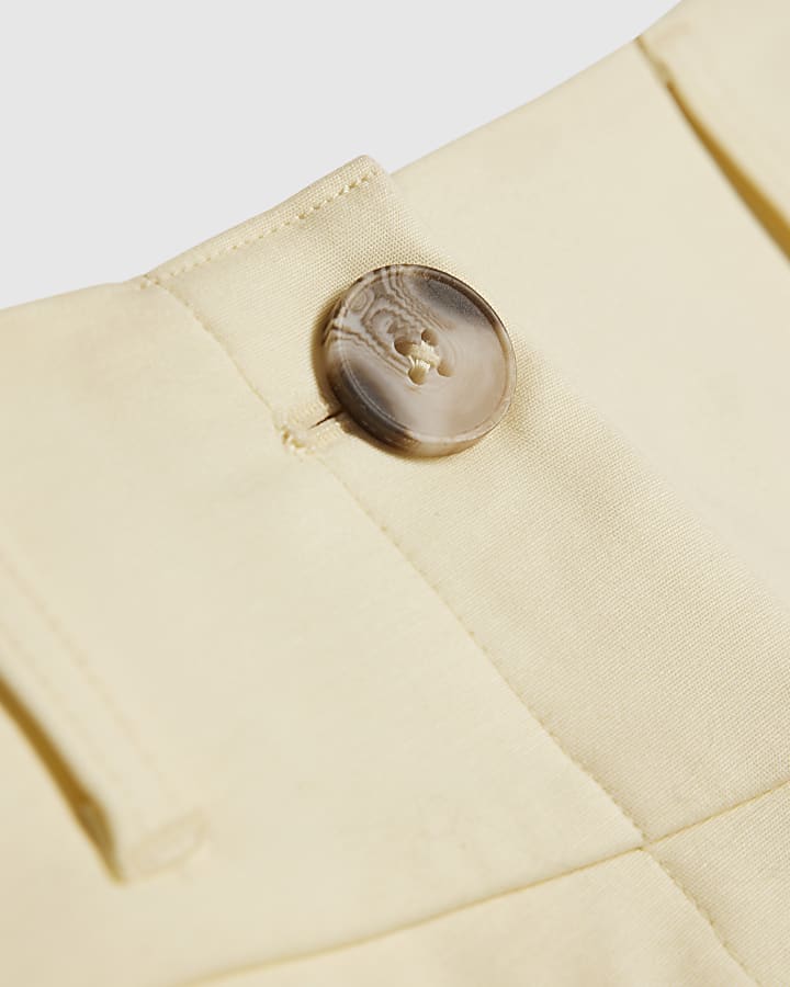 Petite Yellow Barrel Leg Trousers