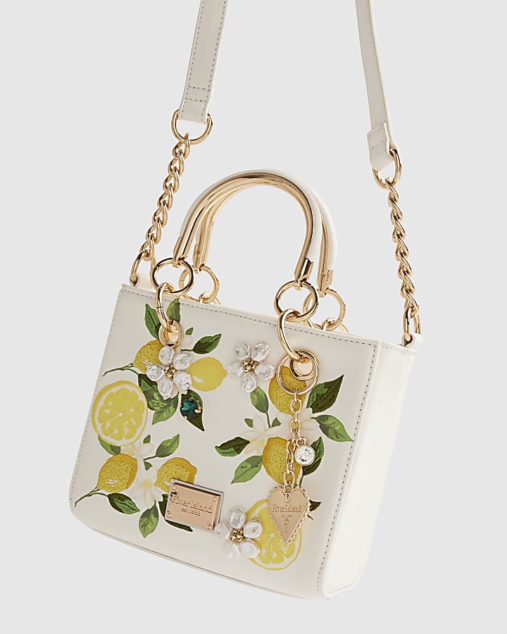 White Lemon Pearl Tote Bag