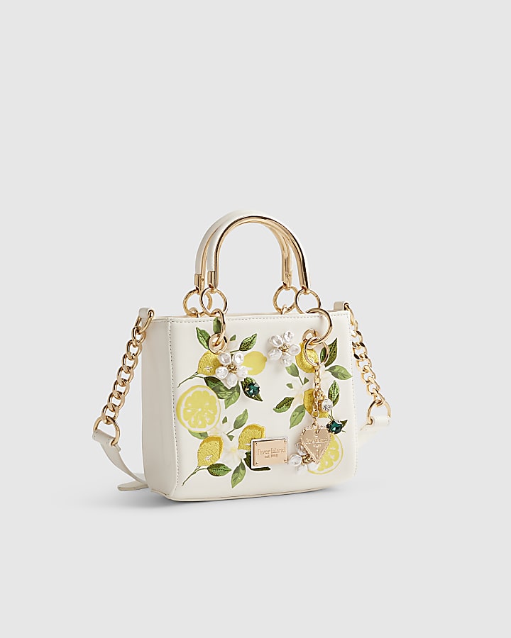 White Lemon Pearl Tote Bag