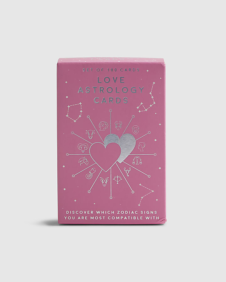 Pink Love Astrology Playing Cards