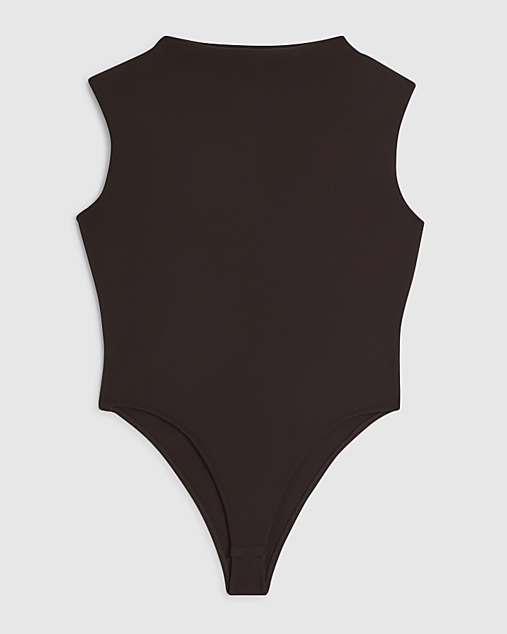 Brown RI Studio Shoulder Pad Bodysuit