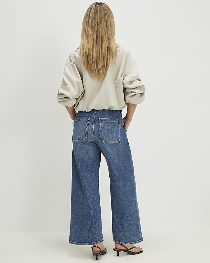 Petite Blue Cropped Jeans