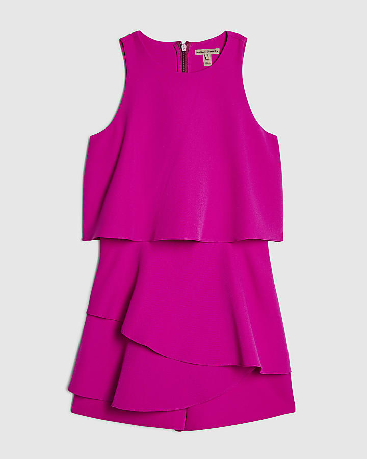 Pink Frill Layer Playsuit