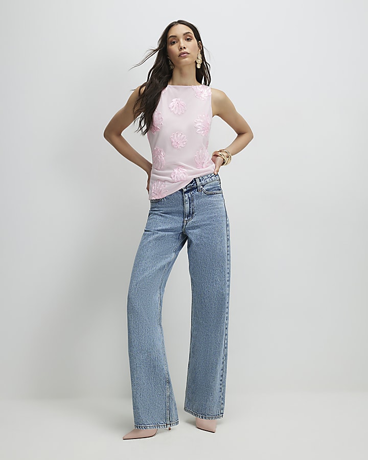 Pink Cornelli Shell Racer Top