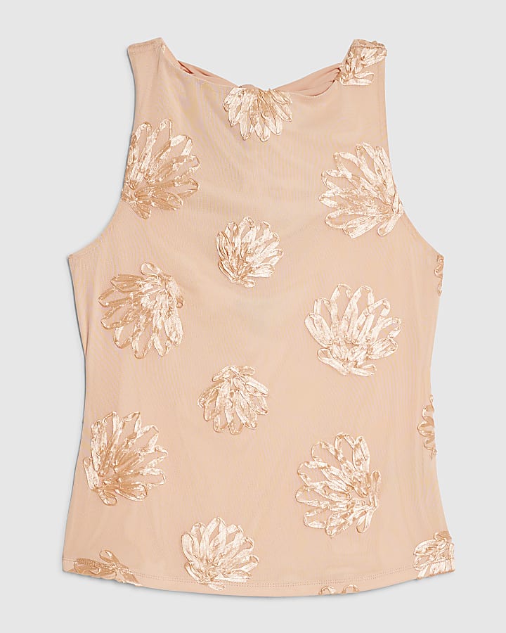 Orange Cornelli Shell Racer Top