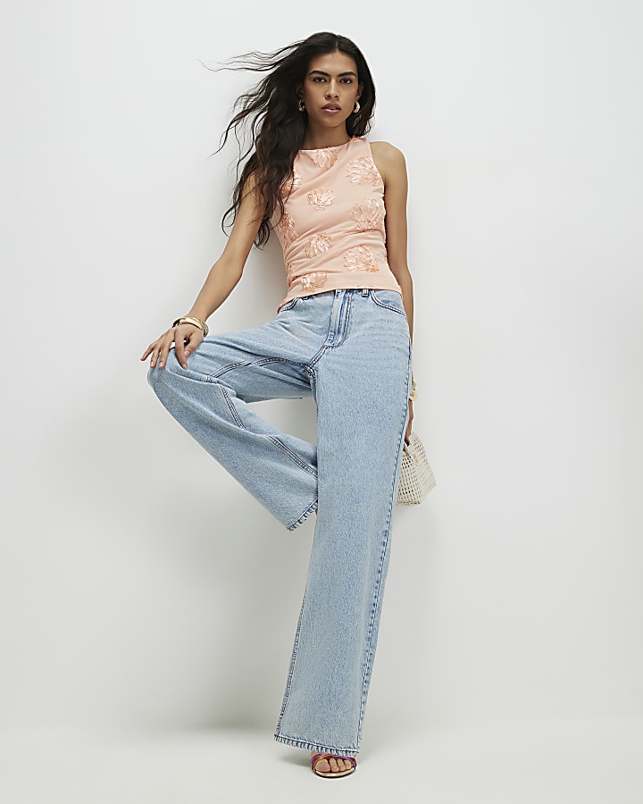 Orange Cornelli Shell Racer Top