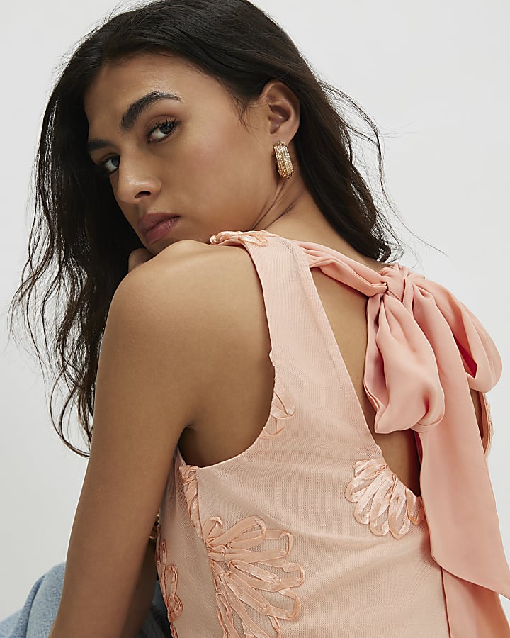 Orange Cornelli Shell Racer Top