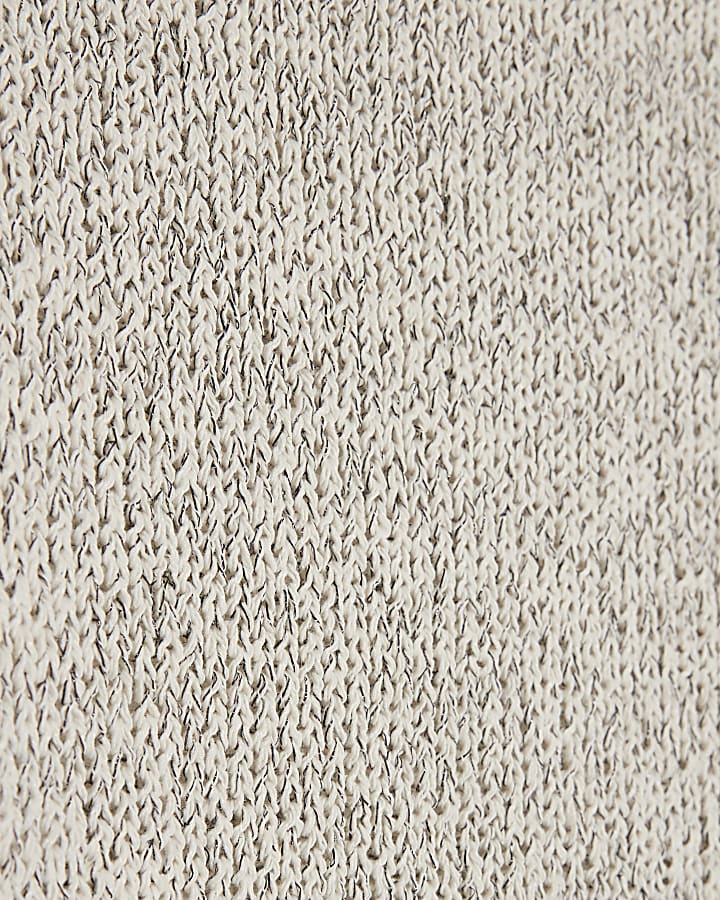 Brown Long Sleeve Funnel Neck Top