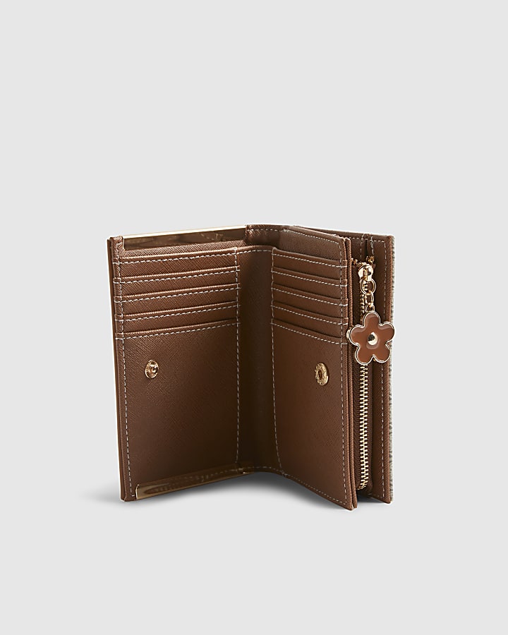 Beige Monogram Foldout Purse