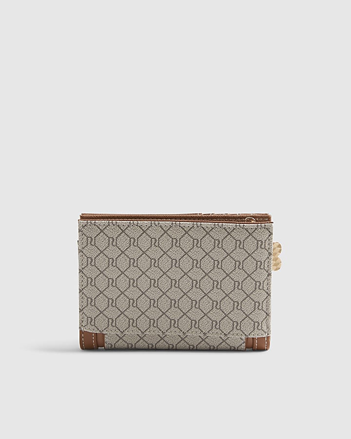 Beige Monogram Foldout Purse