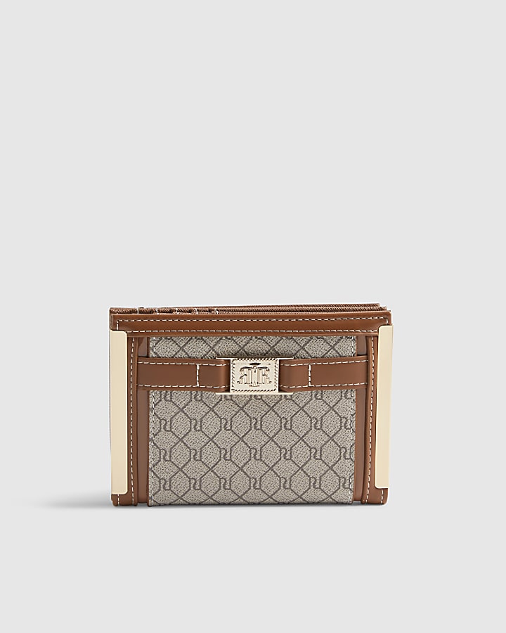 Beige Monogram Foldout Purse