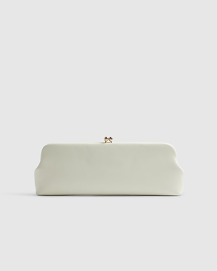 Cream RI Studio Clutch Bag