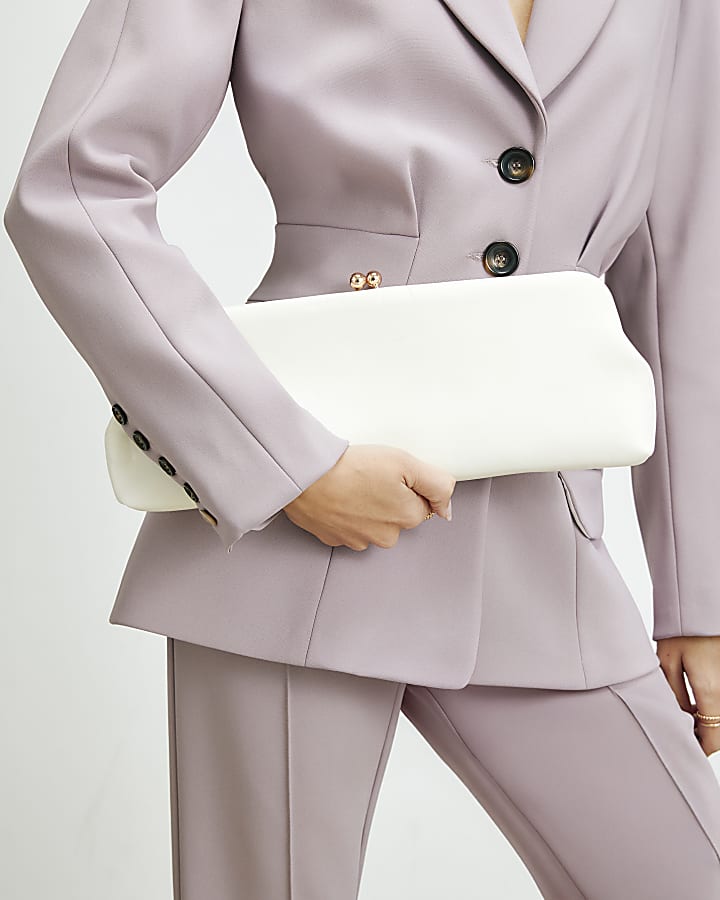 Cream RI Studio Clutch Bag