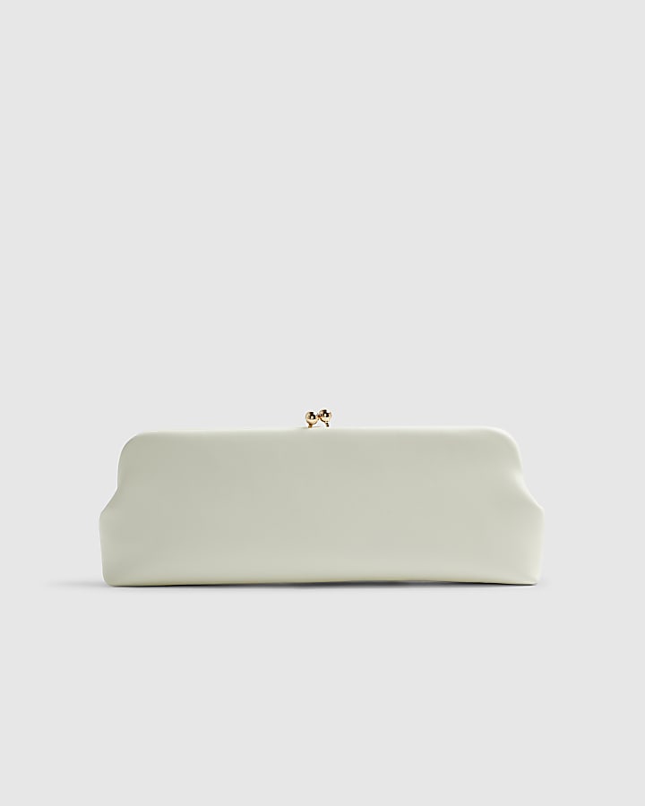 Cream RI Studio Clutch Bag