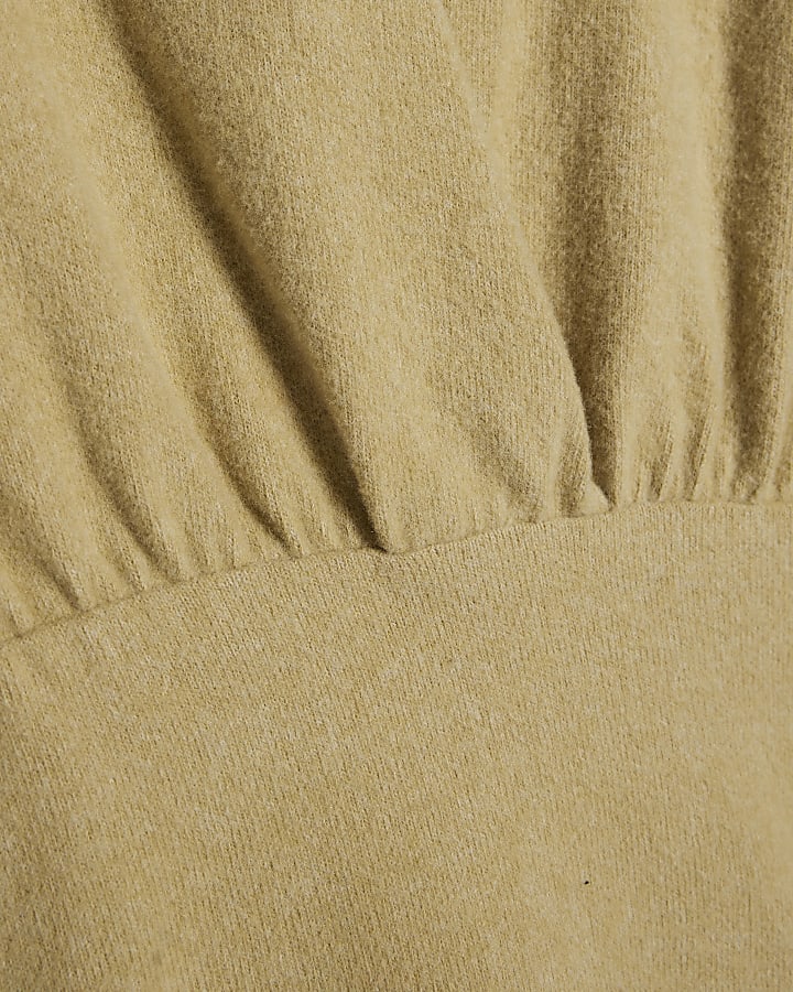 Green Sleeveless Cosy Wrap Top