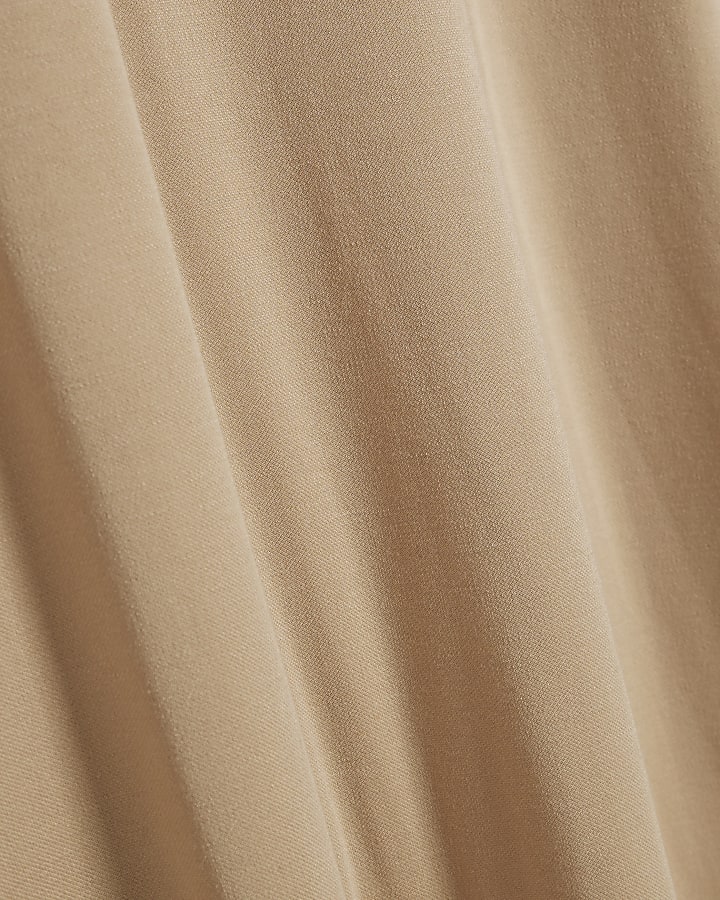 Petite Beige Modal Sleeveless Maxi Dress