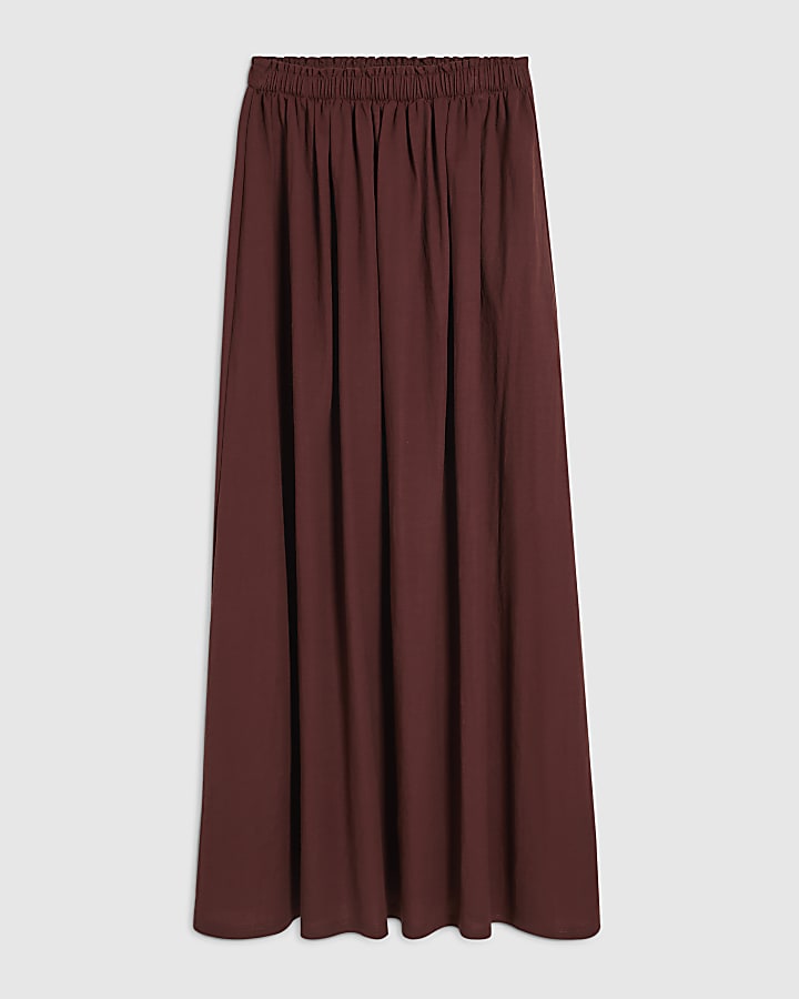 Brown Maxi Skirt
