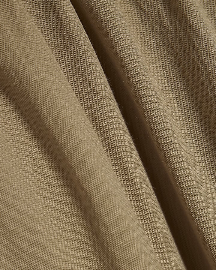 Khaki Balloon Leg Trousers