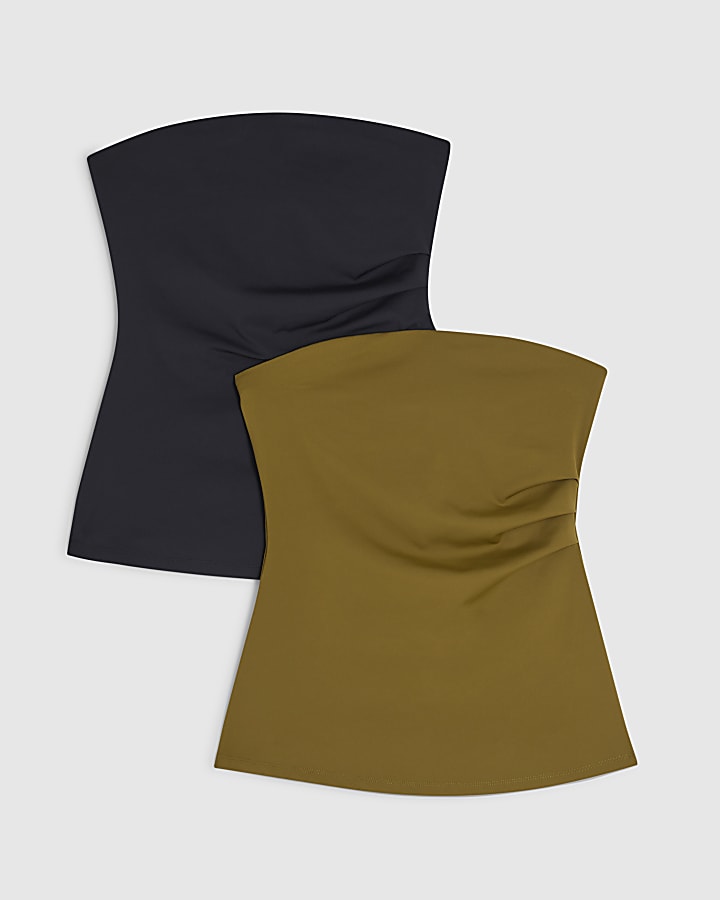 Black Bandeau Top 2 Pack