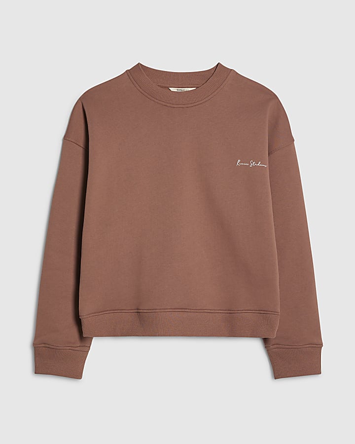 Brown Long Sleeve Sweatshirt