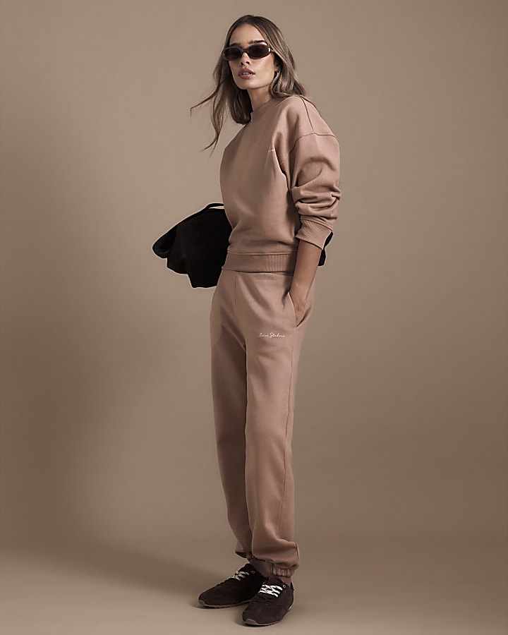 Beige Long Sleeve Sweatshirt