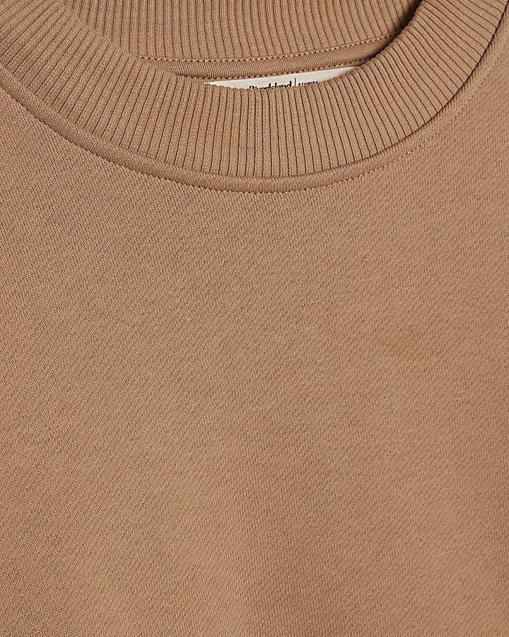 Beige Long Sleeve Sweatshirt